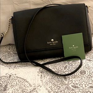 Kate Spade never used black crossbody bag